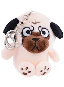 Купить Брелок Мопс (текстиль) (10см) (12-01669-63431) — Фото №1