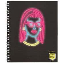 Купить Тетрадь в клетку Listoff, "Неоновые грезы", 48 листов, в ассортименте — Фото №1