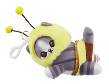 Купить Брелок Kawaii Котик-Пчелка Кигуруми (текстиль) (14см) (12-1310-202405-T4) — Фото №1