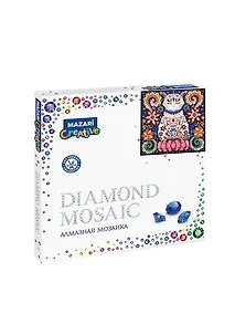 Купить Алмазная мозаика MAZARI Сказочный кот 3 30х30см частичная выкладка, стразы разного размера — Фото №1