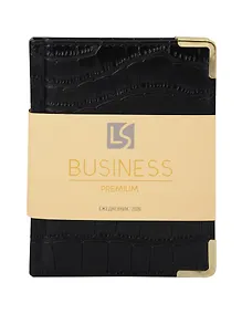 Купить Ежедневник дат. 2026г. А6 176л "Business Premium. Impact" черный, 7Б, иск.кожа, обл.поролон, тв.переплет, мет.уголки, тонир.блок, зол.торец, справ.мат-лы, 2 ляссе, инд.уп — Фото №1