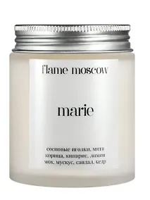 Купить Свеча ароматическая Marie (Сосновая хвоя,Мята,Кипарис,Лимон,Мох,Мускус,Сандаловое дерево,Кедр) (110мл) (flame-MC004) — Фото №1
