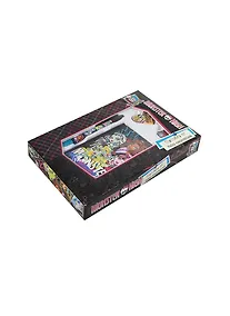 Купить Набор канцелярский "Monster High" (блокнот А6-, ручка авт., карандаш ч/гр, точилка, ластик), подар.упак., Академия Групп — Фото №1