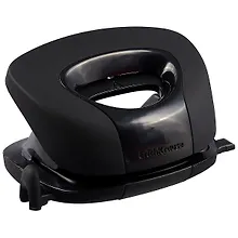 Купить Дырокол 15 листов "R20", Soft touch, черный, к/к — Фото №1