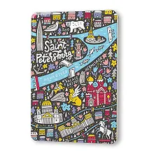 Купить Сувенир, Магнит Веселая карта Петербурга 5,6*8,3см, картон — Фото №1