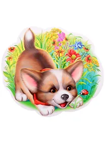 Купить Плакат вырубной А4 "Щенок" — Фото №1