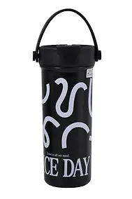 Купить Термостакан Графический паттерн (черный) (пластик/металл) (610мл) (12-7306-202510-STB-35) — Фото №1