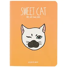 Купить Записная книжка «Sweet cat», 24 листа, А6 — Фото №1