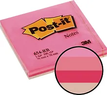 Купить Блок бумаги 76*76 самоклеящийся Post-it 100л, "Клубничная Радуга", 3M — Фото №1