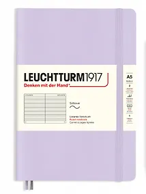 Купить Книга для записей A5, 61 лист в линейку "Smooth Colours", мягкая обложка, цвет сиреневый, Leuchtturm1917 — Фото №1