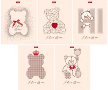 Купить Тетрадь в клетку Hatber, "Любимые медвежата", 48 листов, в ассортименте — Фото №1