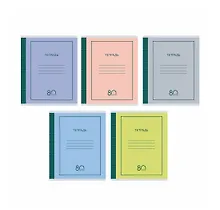 Купить Тетрадь в клетку Listoff, Simple design, 80 листов, в ассортименте — Фото №1