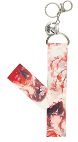 Купить Брелок-лента Аниме Девушка с цветами в волосах (текстиль) (12-15521-SH4) — Фото №1