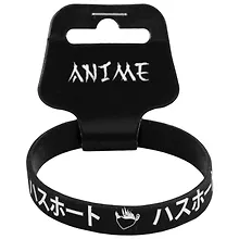 Купить Браслет Аниме Парень в маске (Сэйнен) (черный) (силикон) (20,2 см) — Фото №1