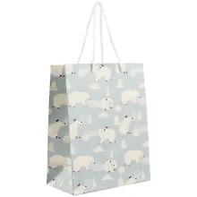 Купить Подарочный пакет «Белые медведи», А5 — Фото №1