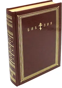 Купить Библия. Книги Священного Писания Ветхого и Нового Завета (коричневая, термовинил) — Фото №1