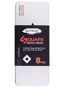 Купить Карандаши ч/гр 8шт ACMELIAE, 2Н-8В, мет.кор. — Фото №1