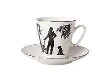 Купить Набор чайный Серия Черный кофе Встреча фарфор — Фото №1