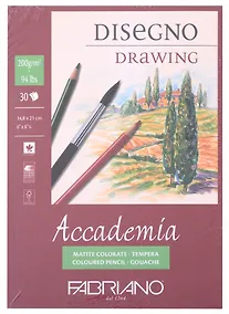 Купить Альбом для зарисовок 14,8*21см 30л "Accademia" склейка, 200г/м2, Fabriano — Фото №1