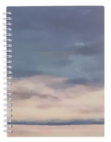 Купить Тетрадь 120л кл. "View", небо, спираль, карт.обл., микротекстурирование, ламинация, тиснение золотой фольгой — Фото №1