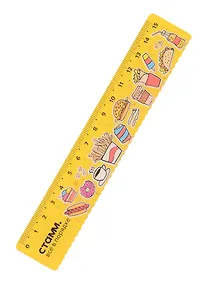 Купить Линейка 15см пластик, "Фастфуд", волнистый край, подвес — Фото №1