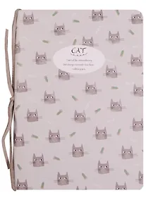 Купить Записная книжка А6 58л "CAT",  сшивка цв.веревкой, цветной внутр.блок — Фото №1