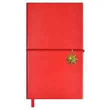 Купить Ежедневник недат. А6 120л "Снейк" коралловый, иск.кожа, тв.переплет, тиснение фольгой, офсет, ляссе — Фото №1