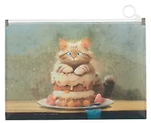 Купить Папка на молнии А5 "Кот Чувиляевой" пластик — Фото №1