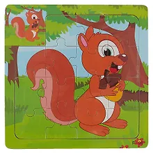Купить Развивающие рамки Белка, 15*15см, дерево — Фото №1