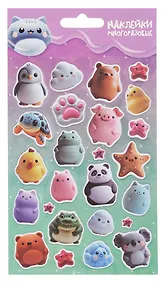 Купить Наклейки объемные многоразовые. Сквиши — Фото №1