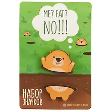 Купить Значок на подложке Me Fat No (8 х 12 см) (2691141) (упаковка) — Фото №1