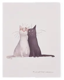 Купить Тетрадь в клетку "Коты. Павлик и Валера", 80 листов — Фото №1