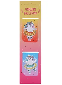Купить Магнитные закладки «Unicorn ballerina», 2 штуки — Фото №1