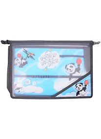 Купить Папка для труда А4 "Panda. Ping-pong" 33*23см пластик, молния, внутр.блок для канц.принадлежностей — Фото №1