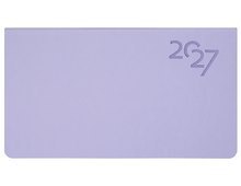 Купить Планинг дат. 2027г. 64л "Soft Touch" нежный лавандовый, иск.кожа, интегр.переплет, тонир.блок, скругл.углы, ляссе, инд.уп — Фото №1
