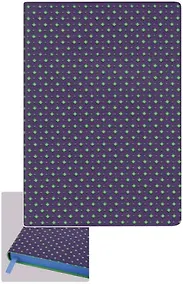 Купить Записная книжка, Феникс+ А5 н/датир., 240 стр. "Сариф Фиолетовый+Зеленый" ЕVA-голубой,(мягк. переплет с перфор., ляссе в цвет среза/подложки 45356 — Фото №1