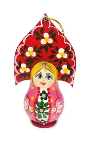 Купить Сувенир, Кукла малая "Русская красавица" (высота 9см) в ассортименте МС-7972 — Фото №1