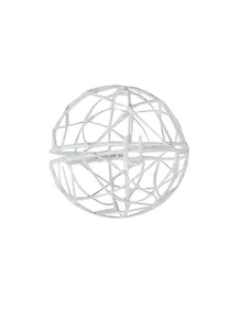 Купить Декоративные элементы из металла Шар-шкатулка белый (11094001) — Фото №1