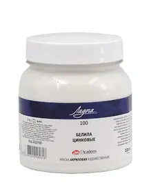 Купить Краска акриловая "Ладога" белила цинковые, 220мл, ЗХК — Фото №1