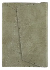 Купить Ежедневник недатированный А5 120 листов "Спилок металлик" зеленый, кожзам, твердый переплет — Фото №1