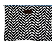 Купить Папка для документов, А4 (33*24см), Феникс+ Черно-белый зигзаг кожзам с запечаткой 44154 — Фото №1