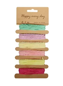 Купить Набор шнуров для декора 5 метров*6 цветов, целюлоза — Фото №1