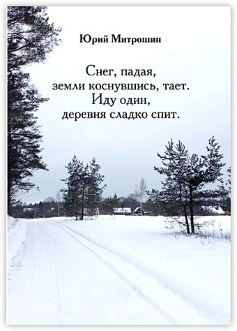панина мария александровна стихотворения стихи о любви Митрошин Ю. Снег, падая, земли коснувшись, тает. Иду один, деревня сладко спит