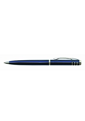 Ручка шариковая автоматическая синяя Silver Standard 0,7мм, корпус металл.синий, BERLINGO ручка шариковая автоматическая синяя silver standard 0 7мм корпус металл синий berlingo