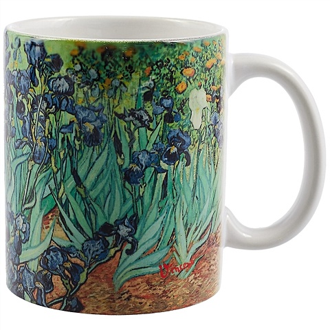Кружка керамическая Винсент Ван Гог. Ирисы, 330 мл бутербродница полевые цветы ирисы семикаракорская керамика