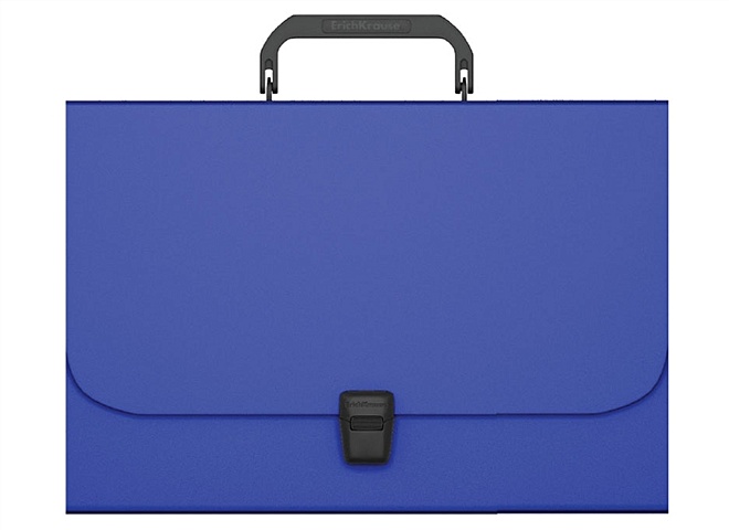 Портфель пластиковый А4 Matt Classic, синий, ErichKrause цена и фото
