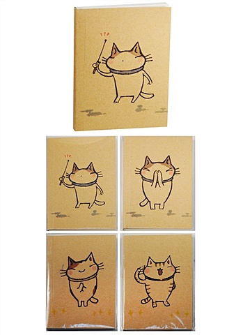 Записная книжка Cute cat А6- 40 листов нелинованная записная книжка а6 80 листов нелинованная енот