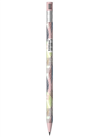 Карандаш механический 2,0мм ColorTouch Flora с точилкой, НВ, ErichKrause твердый плотничный карандаш со сменным свинцом и встроенной точилкой для глубоких отверстий механический карандаш инструмент для нарезк