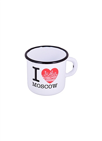 Кружка Москва I love Moscow 400мл (мет.эмал.)