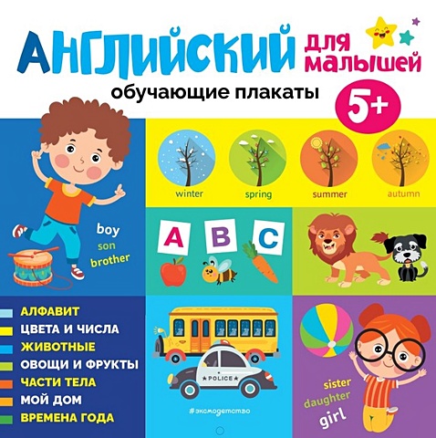 Кантур О. Английский язык для малышей. Обучающие плакаты английский для малышей обучающие плакаты